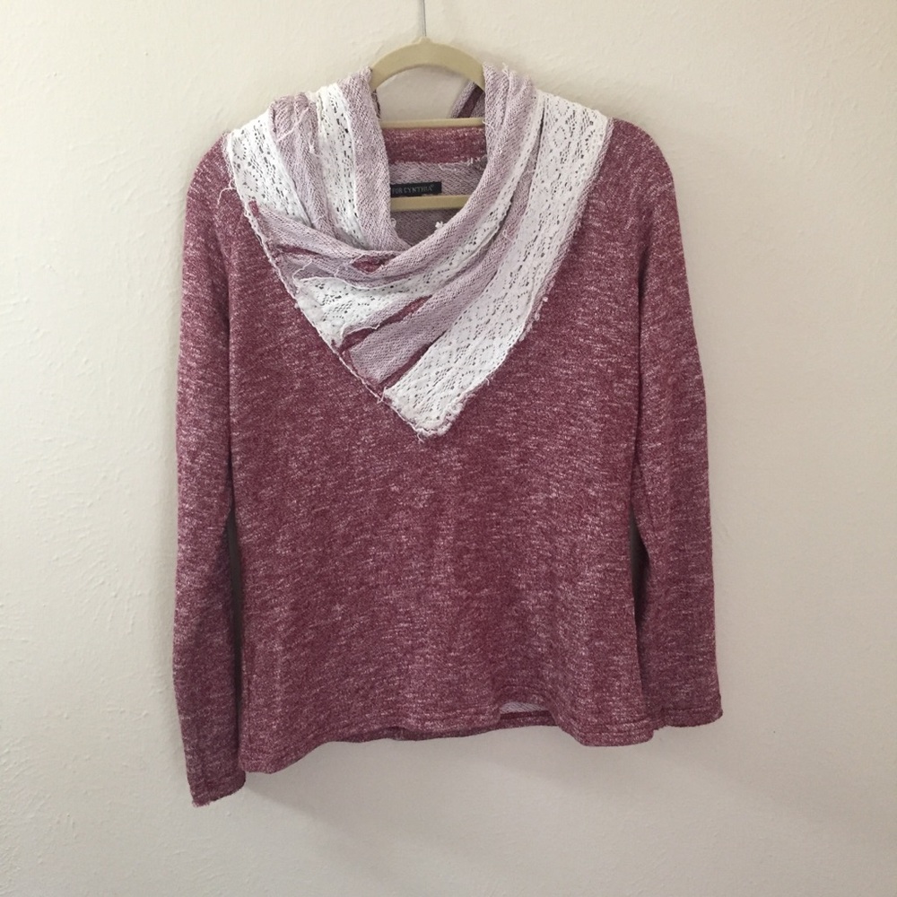 Cowl neck sweater by For Cynthia